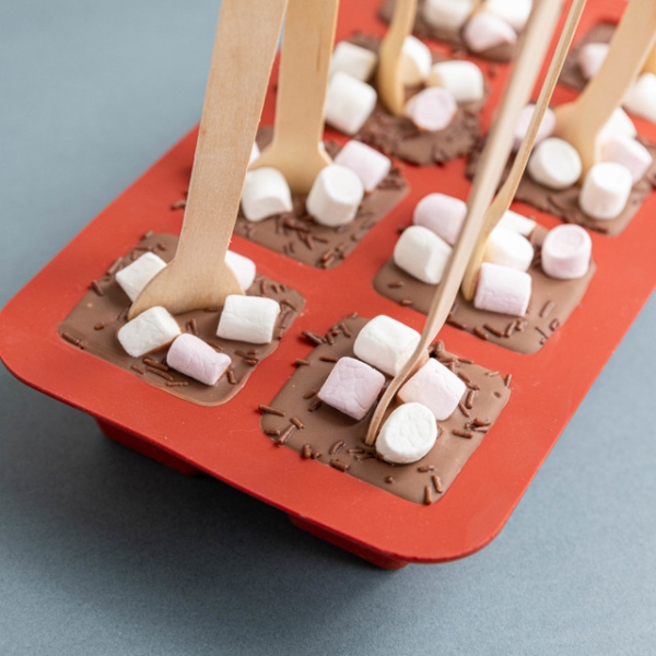 Silicone mold for drinking chocolate