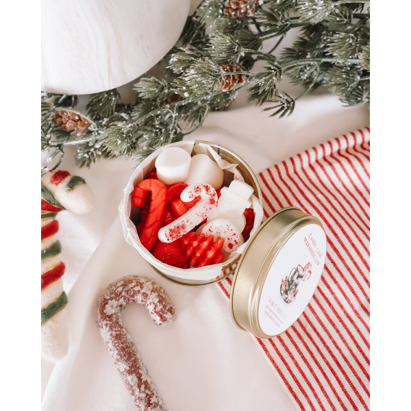 Wax Melts, Duftwachs "Candy Cane Marshmallow"