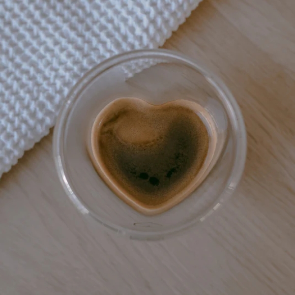 Double Wall Jar with Heart, Heart Jar 100ml