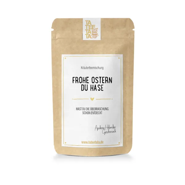 Kräutertee "Frohe Ostern du Hase" Ostertee