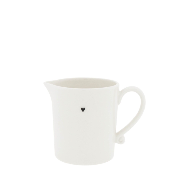 Milk Jug with Small Black Heart by Bastion Collections