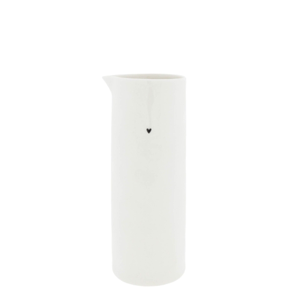 Jug by Bastion Collections with Small Black Heart
