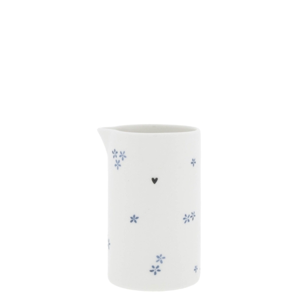 Milk Jug with Small Blue Flowers by Bastion Collections