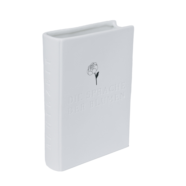 räder Natural Stories Vase "Blütezeit" – Elegant Porcelain Book Vase (H 18.5 cm)