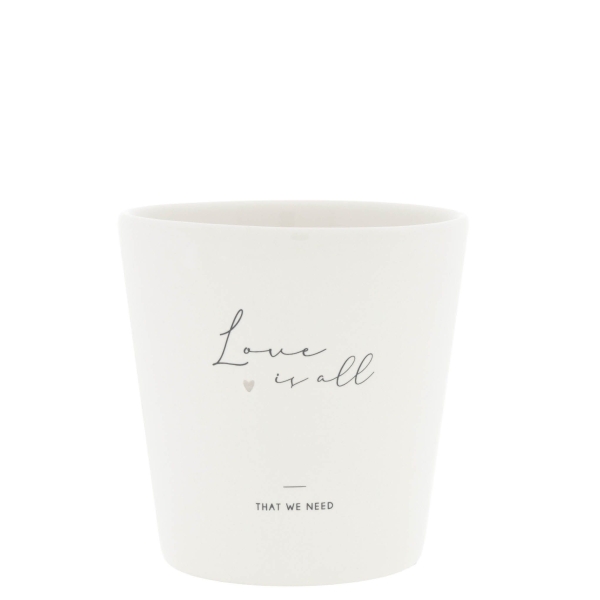 Cup tall "Love is all" by Bastion Collection