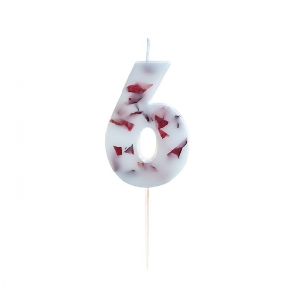 Birthday candle "6"