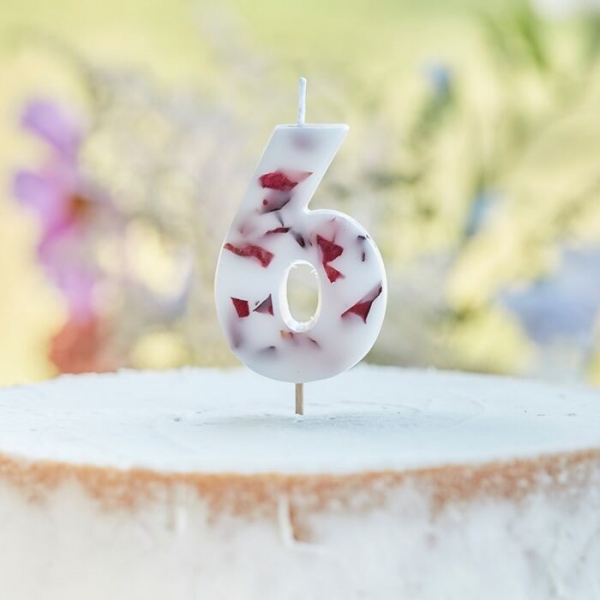 Birthday candle "6"