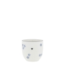 Eierbecher mit blauen Blumen von Bastion Collections