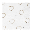 Servietten "Hearts all over" von Bastion Collections