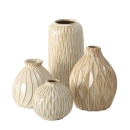 Vase "Zalina" creme in 4 Größen